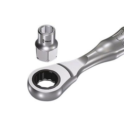 Wera 1/4 in Drive 13mm Standard Socket, 6 point, 18 mm Overall Length