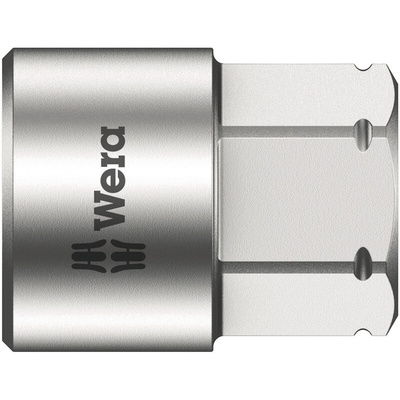 Wera 1/4 in Drive 10mm Standard Socket, 6 point, 18 mm Overall Length