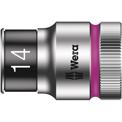 Wera 1/2 in Drive 14mm Standard Socket, 6 point, 37 mm Overall Length
