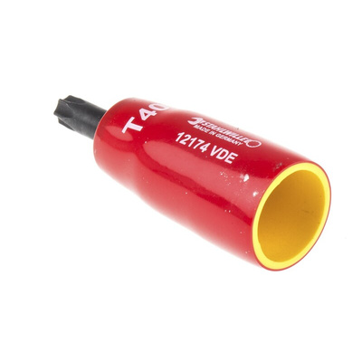 STAHLWILLE 3/8 in Drive Bit Socket, Torx Bit, T40, VDE/1000V, 67 mm Overall Length