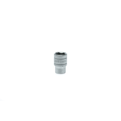 Teng Tools 1/4 in Drive 11mm Standard Socket, 6 point, 25 mm Overall Length