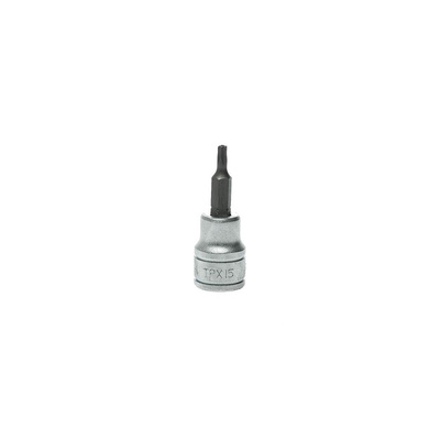 Teng Tools 3/8 in Drive Bit Socket, Tamperproof Torx Bit, T15