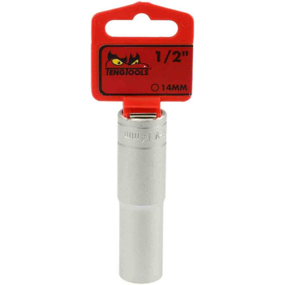 Teng Tools 1/2 in Drive 14mm Deep Socket, 12 point, 79 mm Overall Length