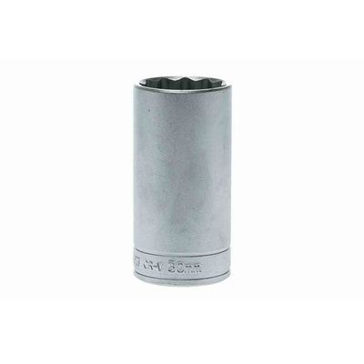 Teng Tools 1/2 in Drive 30mm Deep Socket, 12 point, 79 mm Overall Length