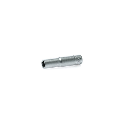 Teng Tools 1/4 in Drive 7mm Deep Socket, 6 point, 49.5 mm Overall Length