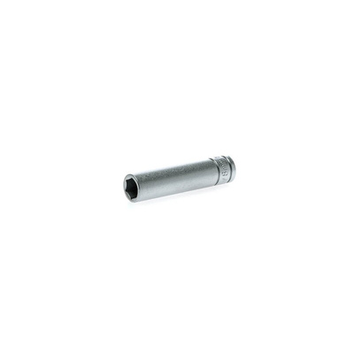Teng Tools 1/4 in Drive 8mm Deep Socket, 6 point, 49.5 mm Overall Length