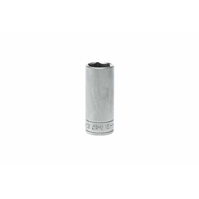 Teng Tools 3/8 in Drive 16mm Deep Socket, 6 point, 45.5 mm Overall Length