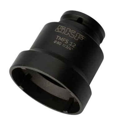 SKF 3/8 in Drive 80mm Axial Lock Nut Socket, 80 mm Overall Length