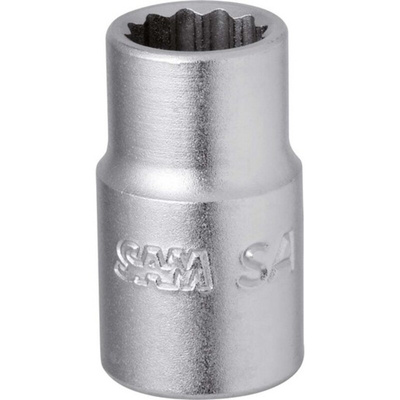 SAM 1/4 in Drive 7mm Standard Socket, 6 point, 13 mm Overall Length