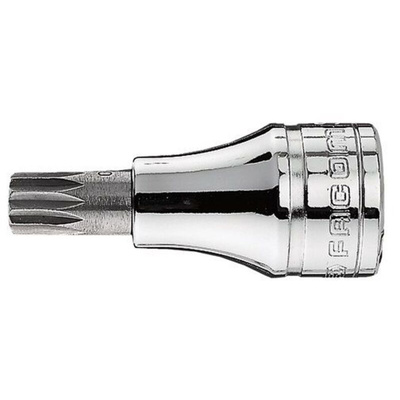 Facom 1/2 in Drive Bit Socket, XZN Spline Bit, M14, 60 mm Overall Length