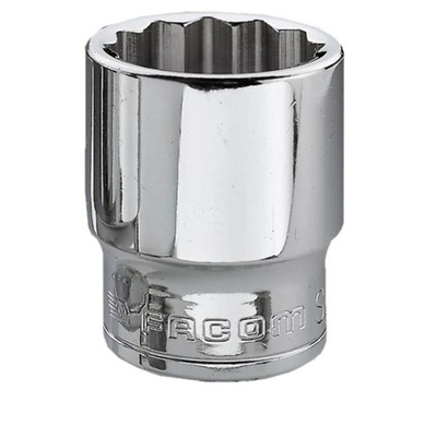 Facom 3/8 in Drive 9/16in Standard Socket, 12 point, 30 mm Overall Length