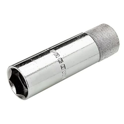 Facom 3/8 in Drive 16mm Spark Plug Socket, 6 point, 90 mm Overall Length