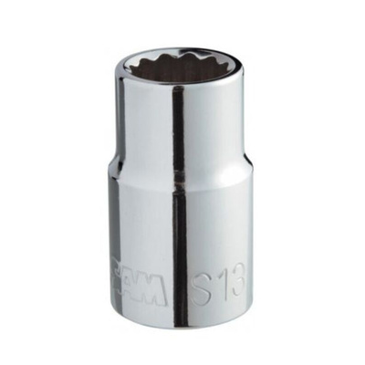 SAM 1/2 in Drive 20mm Standard Socket, 12 point, 38 mm Overall Length