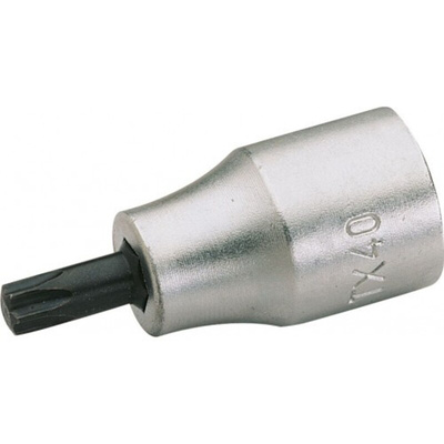 SAM 1/4 in Drive Bit Socket, Torx Bit, T25, 35 mm Overall Length