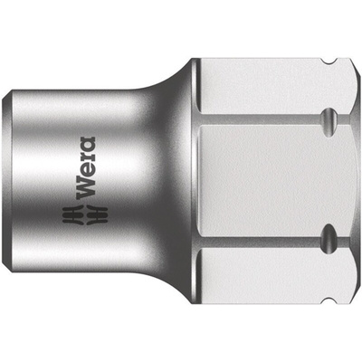 Wera 1/4 in Drive 6mm Standard Socket, 6 point, 18 mm Overall Length