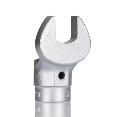 Gedore 8791 Series Open Ended Insert Spanner Head, 17 mm, Chrome Finish