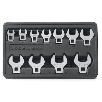 GearWrench 11-Piece Crow Foot Spanner Set, 15/16 → 1 in