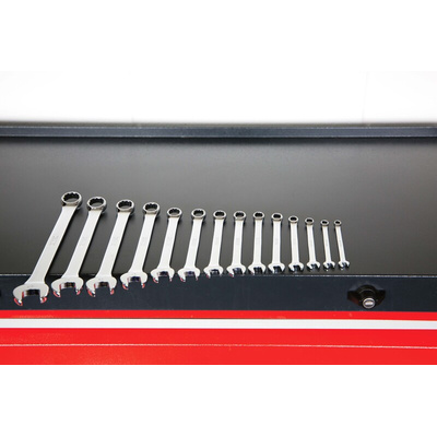 RS PRO 14-Piece Spanner Set, 6 → 22 mm, Chrome Vanadium Steel