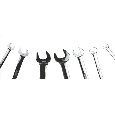 RS PRO 23-Piece Spanner Set, 5/16 → 13/16 in, Chrome Vanadium Steel