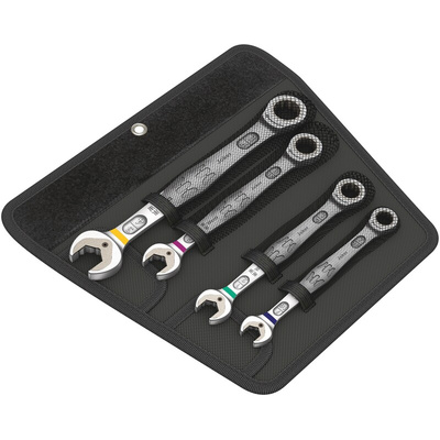 Wera Joker 6000 Series 4-Piece Spanner Set, 7/16 → 3/4 in