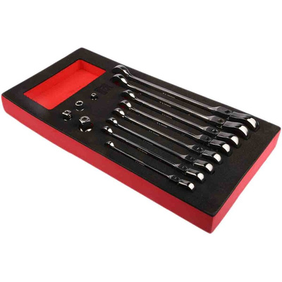 RS PRO 12-Piece Spanner Set, 8 → 19 mm, Steel