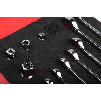 RS PRO 12-Piece Spanner Set, 8 → 19 mm, Steel