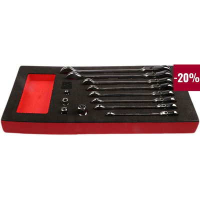 RS PRO 12-Piece Spanner Set, 8 → 19 mm, Steel
