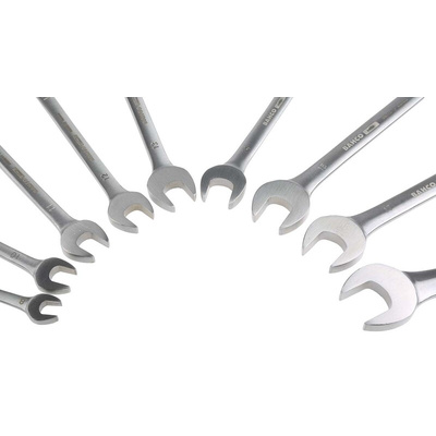 Bahco SS002 Series 9-Piece Spanner Set, 8 → 19 mm, Stainless Steel