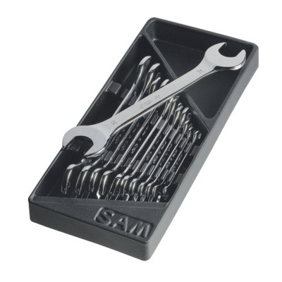 SAM 12-Piece Open Ended Spanner Set, 6 x 7 → 27 x 32 mm
