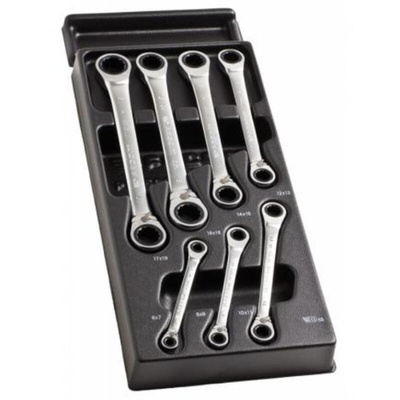 Facom MODM.65J7 Series 13-Piece Combination Ratchet Spanner Set, 6 → 19 mm