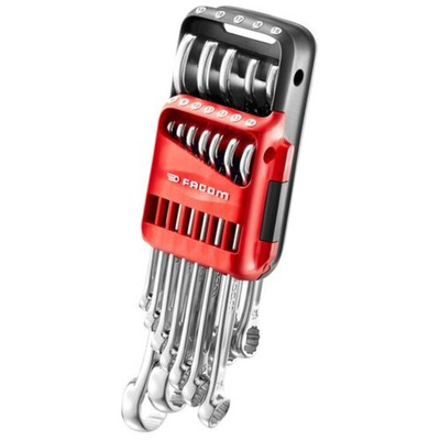 Facom 12-Piece Combination Spanner Set, 7 → 19 mm