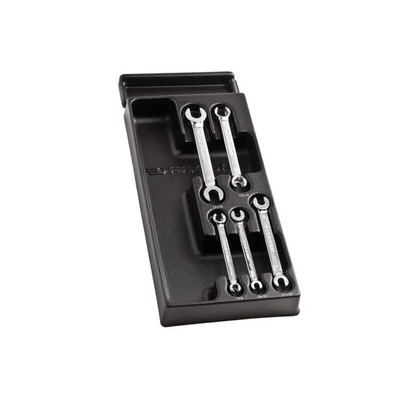 Facom MOD.43 Series 5-Piece Spanner Set, 7x9 mm, 8x10 mm, 11x13 mm, 12x14 mm, 17x19 mm