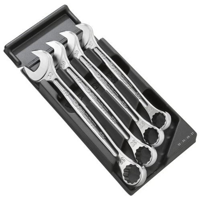 Facom MOD440 Series 4-Piece Spanner Set, 27 in, 29 in, 30 in, 32 in, Foam