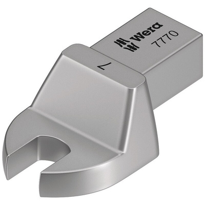 Wera 7770 Series Series Open Ended Insert Spanner Insert, 39 mm, 9 x 12mm Insert