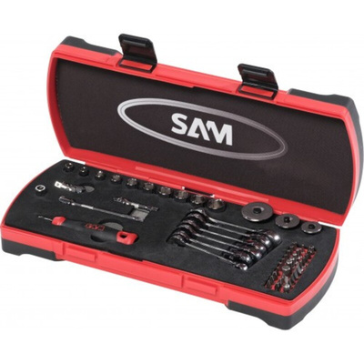 SAM CP Series 54-Piece Spanner Set, 1/4, Chrome Vanadium