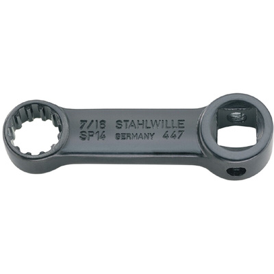 STAHLWILLE 447A series Series Square Spline Drive Adaptor, 50.8 mm, 19 x 9.2 / 19 x 11mm Insert, Gunmetal Finish