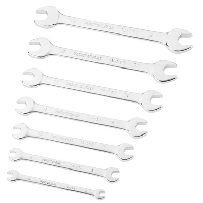 Stanley FMMT82 Series 7-Piece Open Ended Spanner Set, 6x7 mm, 8x9 mm, 10x11 mm, 12x13 mm, 14x15 mm, 16x17 mm, 18x19 mm,