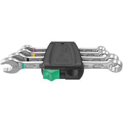 Wera 6003 Series 4-Piece Ring Spanner Set, 8 mm, 10 mm, 12 mm, 13 mm