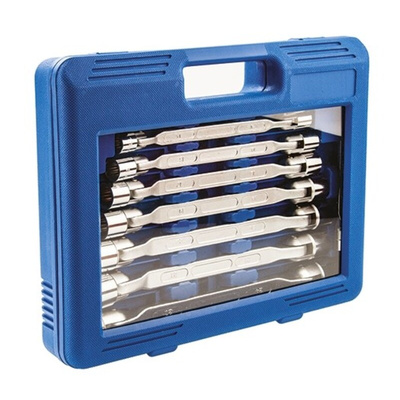 RS PRO 10-Piece Box Wrench Set, 8 → 27 mm, Chrome Vanadium Steel