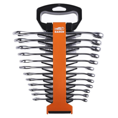 Bahco 111M Series 12-Piece Spanner Set, 8 → 19 mm, Vanadium Extra Steel
