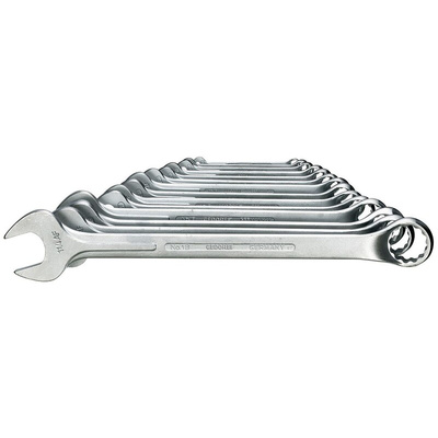 Gedore 1B Series 14-Piece Spanner Set, 5/16 → 1.1/4 in, Vanadium Steel