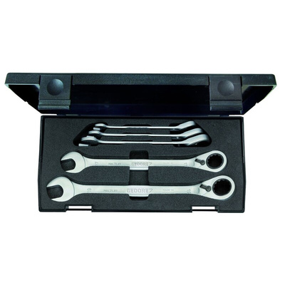 Gedore 7 UR Series 5-Piece Spanner Set, 8 → 19 mm, Vanadium Steel