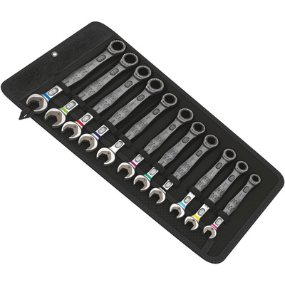 Wera Joker 6000 Series 11-Piece Spanner Set, 8 → 19 mm, Chrome Molybdenum Steel