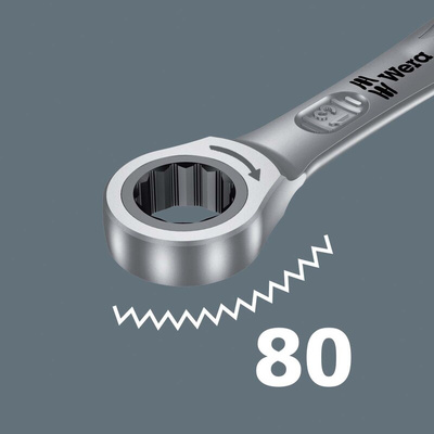 Wera Joker 6002 Series 6-Piece Spanner Set, 10 → 19 mm, Chrome Molybdenum Steel