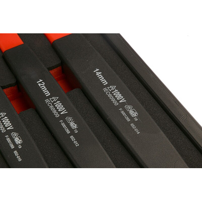 RS PRO 11-Piece Spanner Set, 7 → 17 mm, Chrome Vanadium Steel