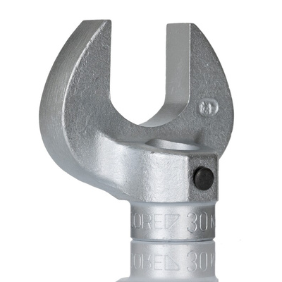 Gedore 8791 Series Open Ended Insert Spanner Head, 30 mm, 16mm Insert, Chrome Finish