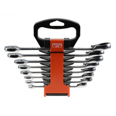 Bahco 1RZ Series 8-Piece Spanner Set, 5/16 → 3/4, Alloy Steel