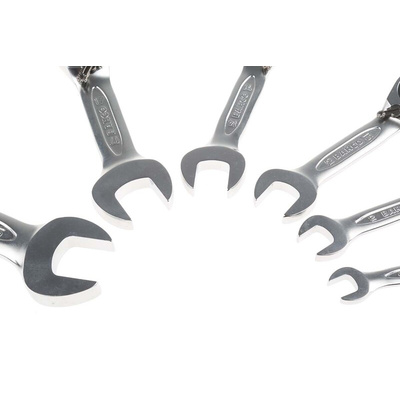 Bahco 10RM Series 6-Piece Spanner Set, 8 → 19 mm, Alloy Steel