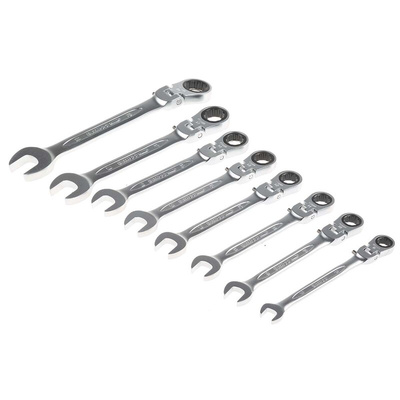 Bahco 41RM Series 8-Piece Spanner Set, 8 → 19 mm, Alloy Steel
