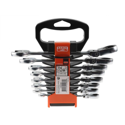 Bahco 41RM Series 8-Piece Spanner Set, 8 → 19 mm, Alloy Steel